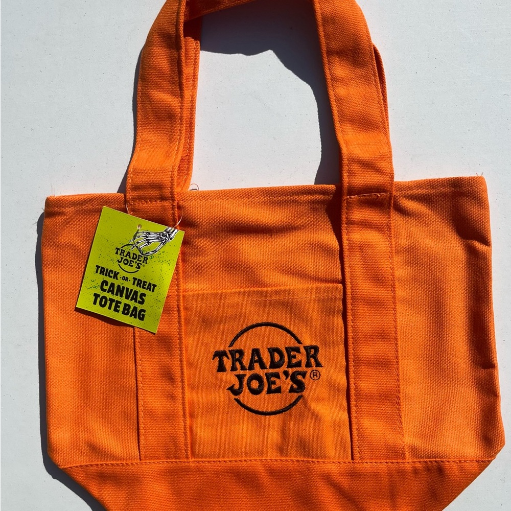 Trader Joe’s Mini Canvas Orange Halloween Tote